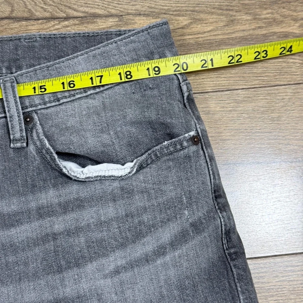 Levis 531 Mens Grey Athletic Slim Distressed Denim‎ Jeans 40x30 S51077 NXBD